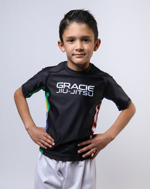 Flag Short-Sleeve Rashguard (Kids)