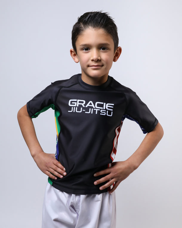Flag Short-Sleeve Rashguard (Kids)