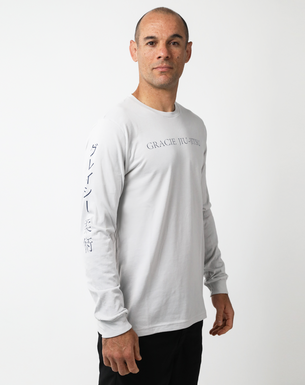 Silver Midnight Wave Long-Sleeve Tee (Men)