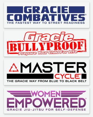 Gracie Jiu-Jitsu Program Sticker (9 in)