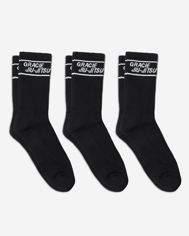 Gracie Jiu-Jitsu Socks 3-Pack