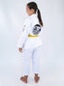 Conjunto personalizado de kimono y rashguard Midnight Wave (niños)