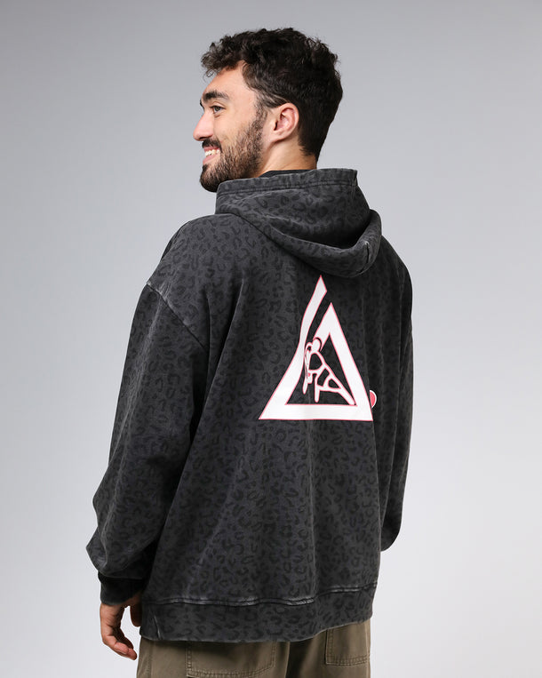 Pink Collegiate Hoodie (Black Leopard)