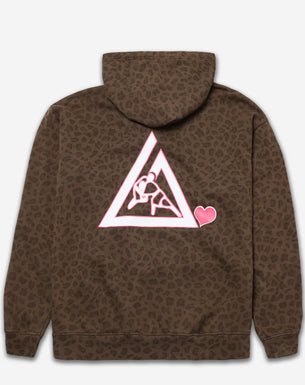 Pink Collegiate Hoodie (Brown Leopard)
