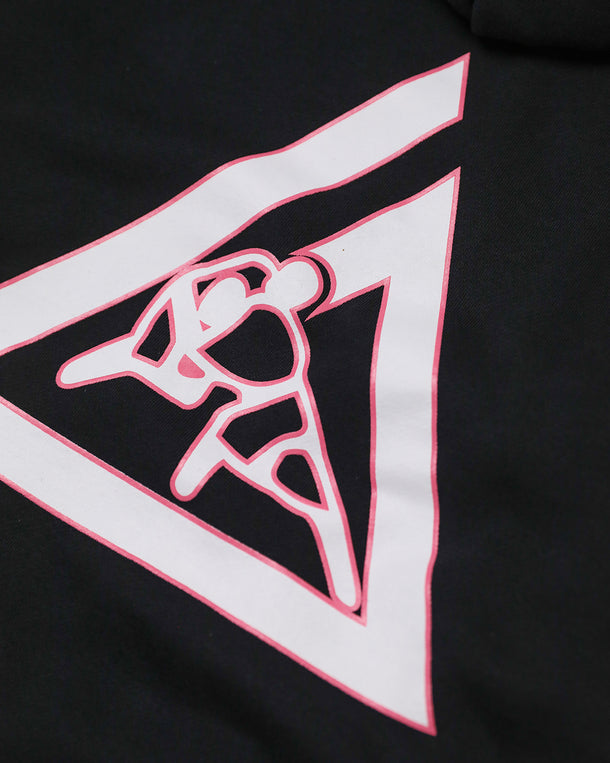 Pink Collegiate Hoodie (Black)
