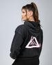 Pink Collegiate Hoodie (Black Leopard)