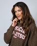 Pink Collegiate Hoodie (Brown Leopard)