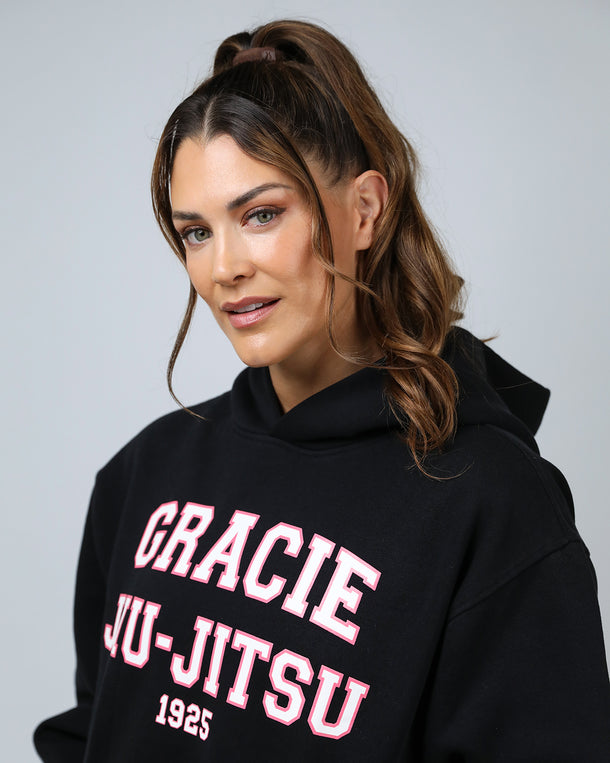 Pink Collegiate Hoodie (Black)