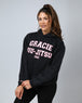 Pink Collegiate Hoodie (Black)