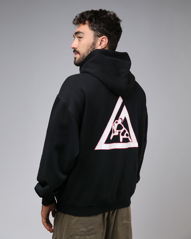 Pink Collegiate Hoodie (Black)