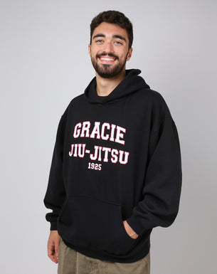 Pink Collegiate Hoodie (Black)