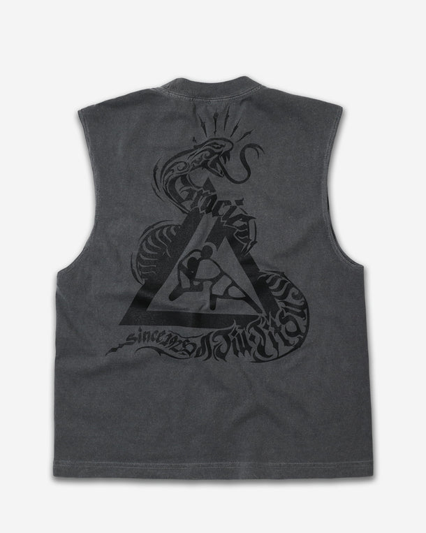 Charcoal Snake Heavyweight Muscle Tee (Men)