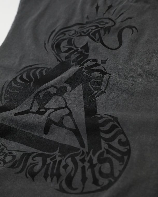 Charcoal Snake Heavyweight Muscle Tee (Men)