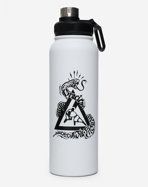 Snake 33 oz. Water Bottle (White)