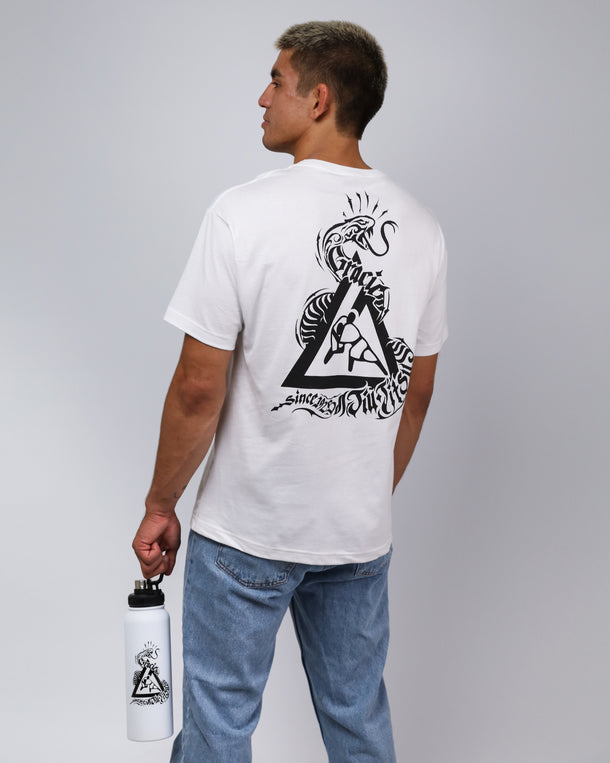 Snake 33 oz. Water Bottle (White)