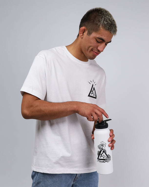Snake 33 oz. Water Bottle (White)